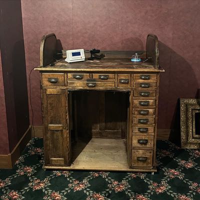 Old watch repair desk