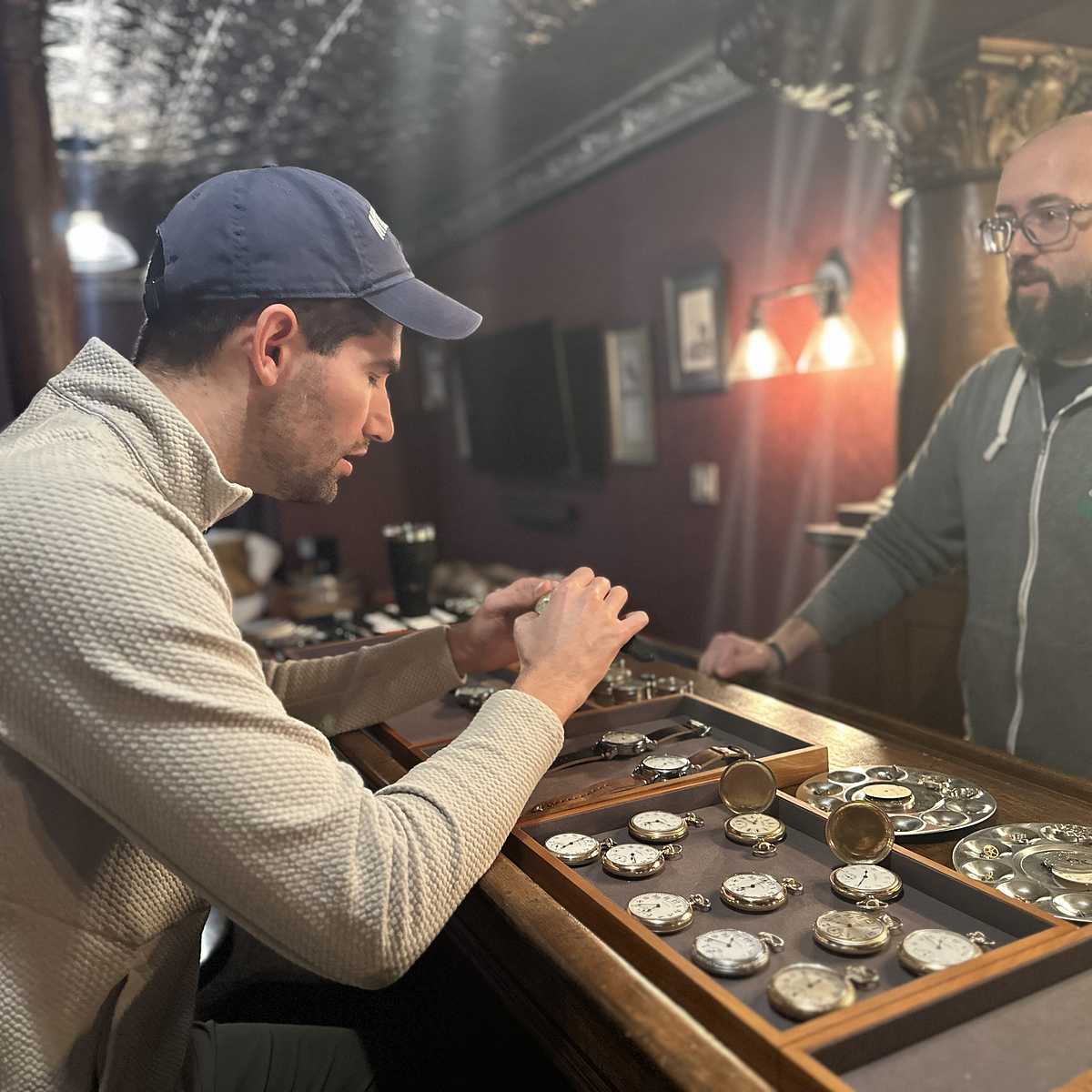 1919 South Bend Watch Grade 219 Mark touring the watch cave 
