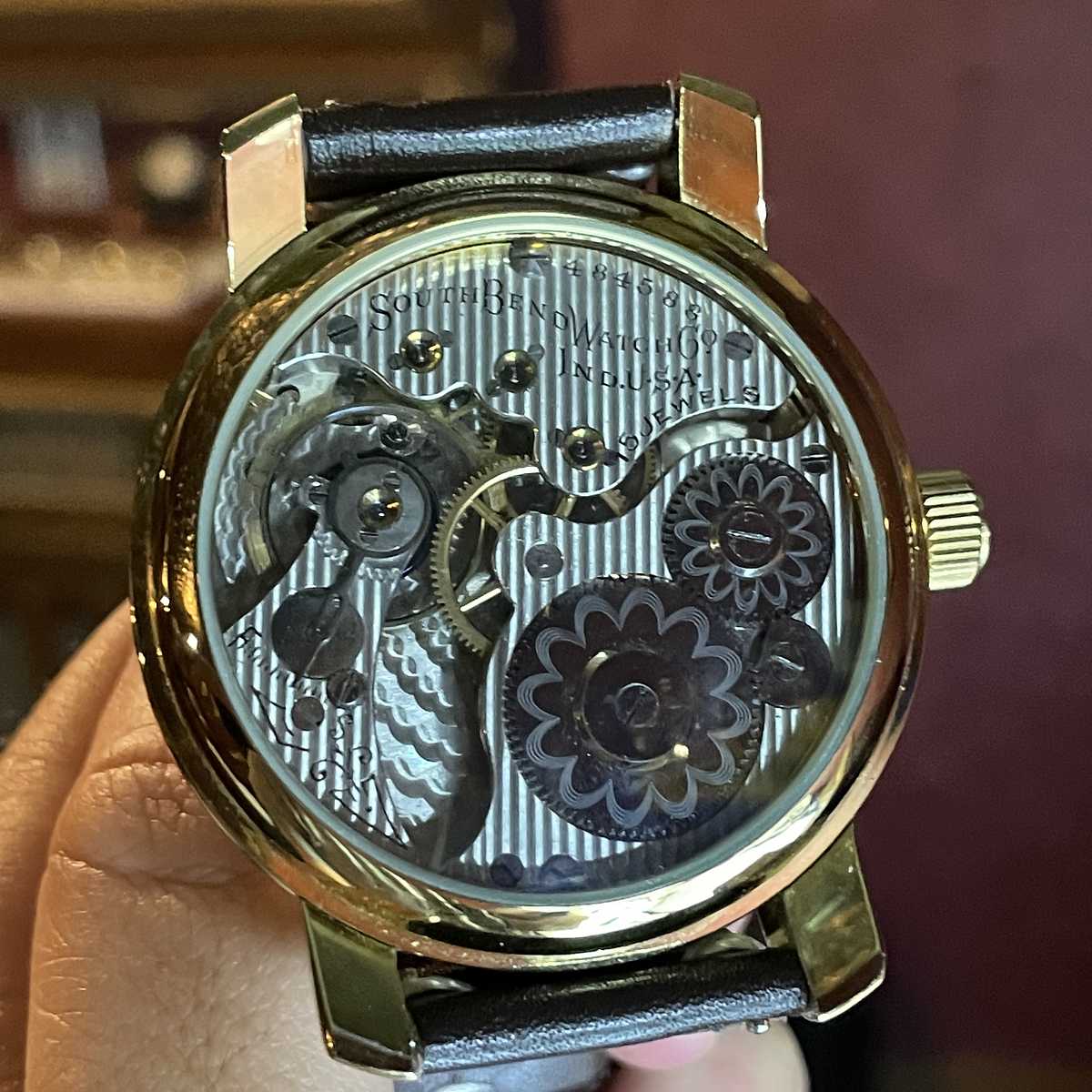 1907 South Bend Watch Grade 280 View of Movement