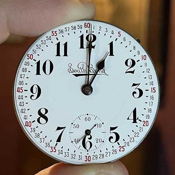 1909 South Bend Watch Grade 229 Montgomery Dial