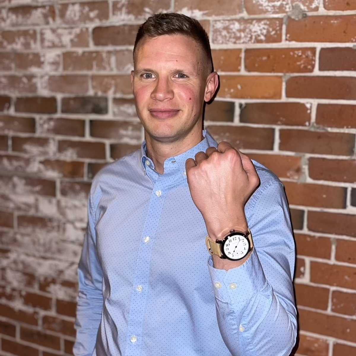 1922 South Bend Watch Grade 227 Tyler with his watch